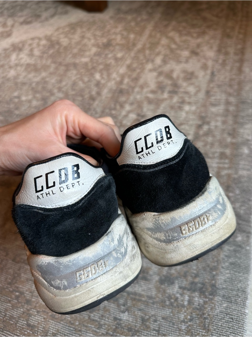 Golden Goose Black & Gray Star Accent Sneakers - Picture 3 of 6